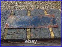 VINTAGE FIRESTONE ENAMEL SIGN. Embossed Letters. Good Condition. Nice Patina