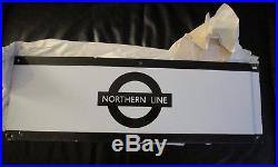 VINTAGE London Underground Northern Line tube enamel frieze panel sign train