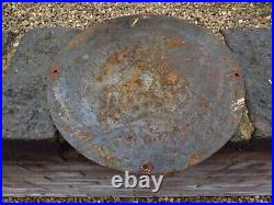 VINTAGE MASSEY HARRIS ENAMEL SIGN. Embossed Letters. Good Condition