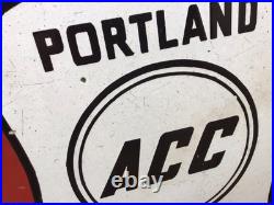 VINTAGE ORIGINAL PORTLAND ACC CEMENT ENAMEL SIGN (41x33cm) RARE SIGN