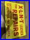 VINTAGE_ORIGINAL_XLNT_LEATHER_ENAMEL_SIGN_15_x_9_DOUBLE_SIDED_1933_VERY_CLEAN_01_ojef