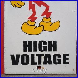 VINTAGE REDDY KILOWATT PORCELAIN ENAMEL METAL SIGN SIZE 8 x 4 VINTAGE REDDY KILOWATT PORCELAIN ENAMEL METAL SIGN SIZE 8 x 4