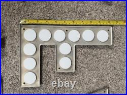 VINTAGE REFLECTING ROAD SIGN LETTERS Mid Century H O Y R T E E F K B