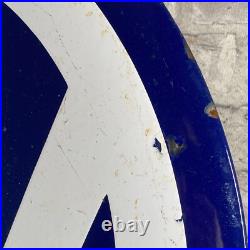 VOLKSWAGEN Enamel Sign ø 23.6 (60cm) Nice Retro Garage Dealershop Vintage Decor VOLKSWAGEN Enamel Sign ø 23.6 (60cm) Nice Retro Garage Dealershop Vintage Decor