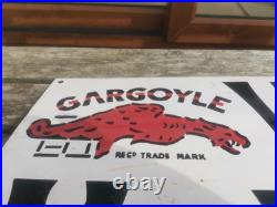 Vacuum Gargoyle Vintage ENAMEL SIGN MAN CAVE / GARAGE MOBILOIL KITCHEN Vacuum Gargoyle Vintage ENAMEL SIGN MAN CAVE / GARAGE MOBILOIL KITCHEN
