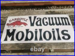 Vacuum Gargoyle Vintage ENAMEL SIGN MAN CAVE / GARAGE MOBILOIL KITCHEN Vacuum Gargoyle Vintage ENAMEL SIGN MAN CAVE / GARAGE MOBILOIL KITCHEN