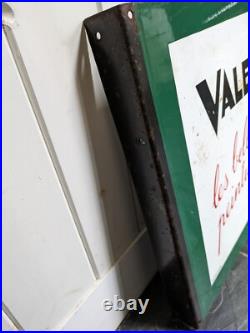 Valentine Les Belles Peintures Vintage Enamel Sign Double Sided Valentine Les Belles Peintures Vintage Enamel Sign Double Sided