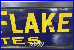 Very Large Vintage original enamel' Will's Gold Flake' Advertising sign antique