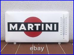 Very Rare Vintage Old Original 60s Tole Martini Thermometer Not Enamel