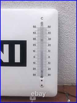 Very Rare Vintage Old Original 60s Tole Martini Thermometer Not Enamel