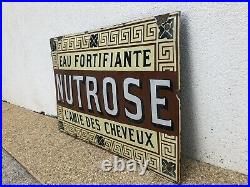 Very Rare Vintage Old Original Nutrose Enamel Sign