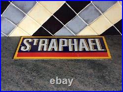 Very Rare vintage enamel sign Ts Raphael