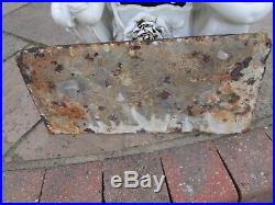 Vintage 1910 Lifebuoy soap Enamel metal Sign clean condition 1ft 3x 7