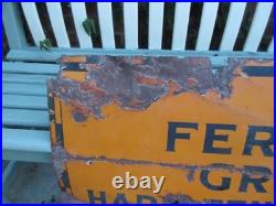 Vintage 1920s Ferndon Lawn Tennis Co Albermarle St London W1 Enamel Metal Sign