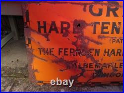 Vintage 1920s Ferndon Lawn Tennis Co Albermarle St London W1 Enamel Metal Sign