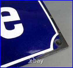 Vintage 1940s German Enamel Street Sign Carl Ulrich Strasse (Bad Wimpfen)