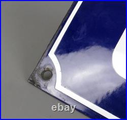 Vintage 1940s German Enamel Street Sign Carl Ulrich Strasse (Bad Wimpfen)