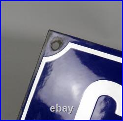 Vintage 1940s German Enamel Street Sign Carl Ulrich Strasse (Bad Wimpfen)