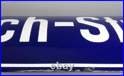Vintage 1940s German Enamel Street Sign Carl Ulrich Strasse (Bad Wimpfen)