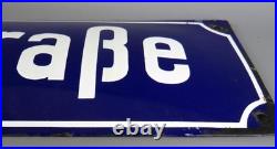 Vintage 1940s German Enamel Street Sign Carl Ulrich Strasse (Bad Wimpfen)