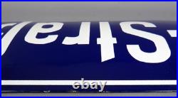 Vintage 1940s German Enamel Street Sign Carl Ulrich Strasse (Bad Wimpfen)