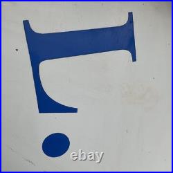 Vintage 1960's Enamel Sign L E Persey & Son Plant Hire CULLOMPTON 57 x 21