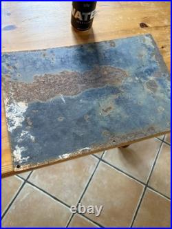 Vintage 1960's Enamel Warning Sign, Genuine, Not Cheap Reproduction