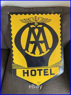 Vintage AA Hotel Enamel Sign (FRANCO SW1)