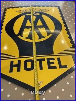 Vintage AA Hotel Enamel Sign (FRANCO SW1)