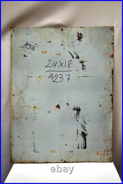 Vintage ACC Portland Cement Enamel Sign 18x24 Build With Advertising Board India