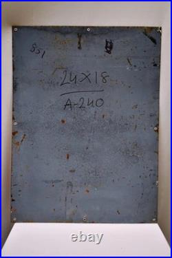 Vintage ACC Portland Cement Porcelain Enamel Sign 18x24 Indian Advertising Board