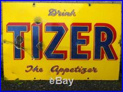 Vintage Advertising Enamel Sign, Tizer The Appetizer