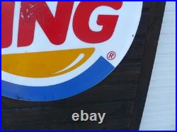Vintage Advertising Sign, Not Enamel Sign, Not MC Donalds