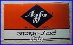 Vintage Agfa Gevart 1930 Photo Goods Original Porcelain Enamel Sign Very Rare