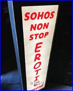 Vintage Antique Industrial SOHO advertising sign Light Shade Not Enamel