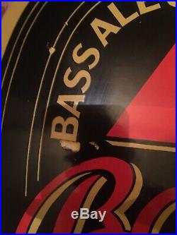 Vintage Authentic Antique Bass On Draught Enamel Sign Breweriana
