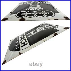 Vintage Auto Union Horch Dienst Enamel Advertising Sign Plaque