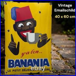 Vintage BANANIA Enamel Advertising Plaque Sign #3