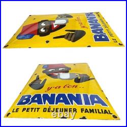 Vintage BANANIA Enamel Advertising Plaque Sign #3