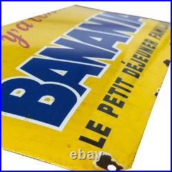 Vintage BANANIA Enamel Advertising Plaque Sign #3