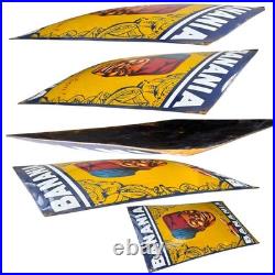 Vintage BANANIA Enamel Advertising Sign Email Plaque