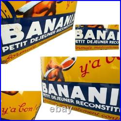 Vintage BANANIA Enamel Advertising Sign Email Plaque