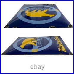 Vintage BÄREN Battery Service Enamel Advertising Sign Enamel Plaque