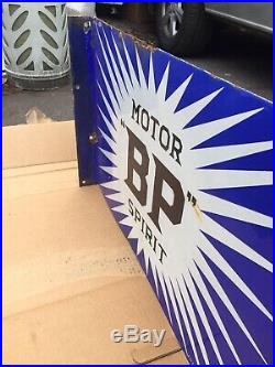Vintage BP Motor Spirit Enamel Advertising Sign