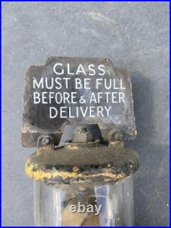 Vintage Beckmeter Petrol Pump Sightglass Enamel Sign Not Avery Hardol Wayne