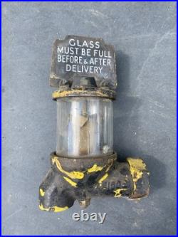 Vintage Beckmeter Petrol Pump Sightglass Enamel Sign Not Avery Hardol Wayne
