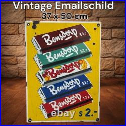 Vintage Bensdorp Enamel Advertising Sign Emaille Plaque