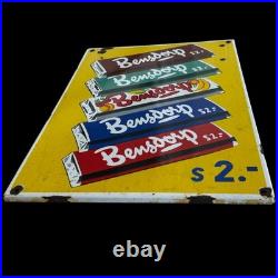 Vintage Bensdorp Enamel Advertising Sign Emaille Plaque Vintage Bensdorp Enamel Advertising Sign Emaille Plaque