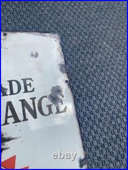 Vintage Board of Trade Labour Exchange Enamel Sign Holloway Road London 36 x 24
