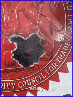Vintage Board of Trade Labour Exchange Enamel Sign Holloway Road London 36 x 24